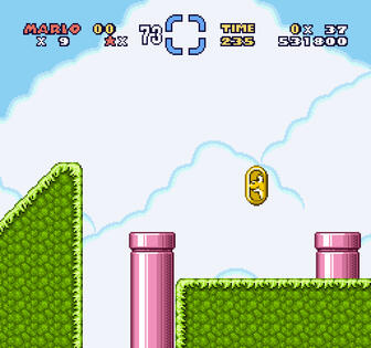 Redraw of Super Mario World's Vanilla Secret 1.